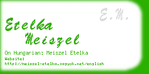 etelka meiszel business card